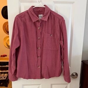 Kensie Pink Button Down Shirt | Size Medium